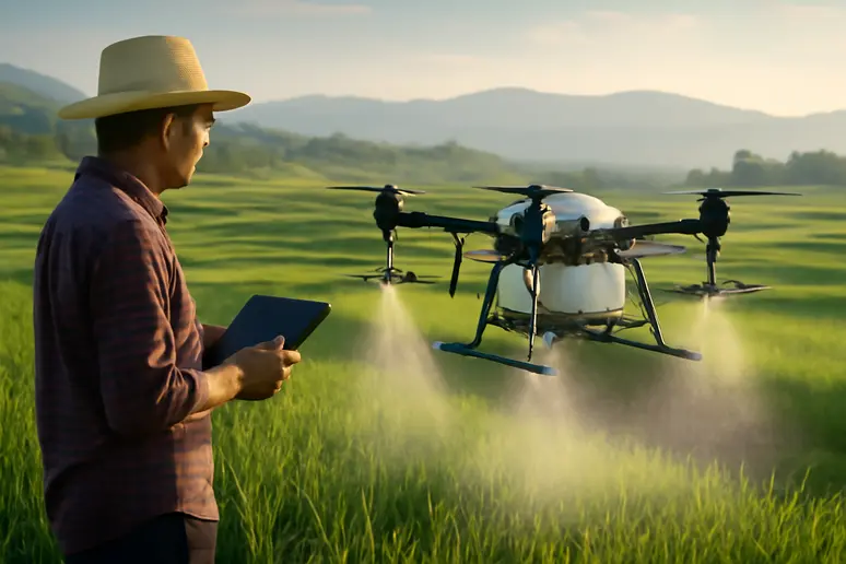 โดรนพ่นยา: ปฏิวัติเกษตรอัจฉริยะ ยุคใหม่ไร้คนขับ